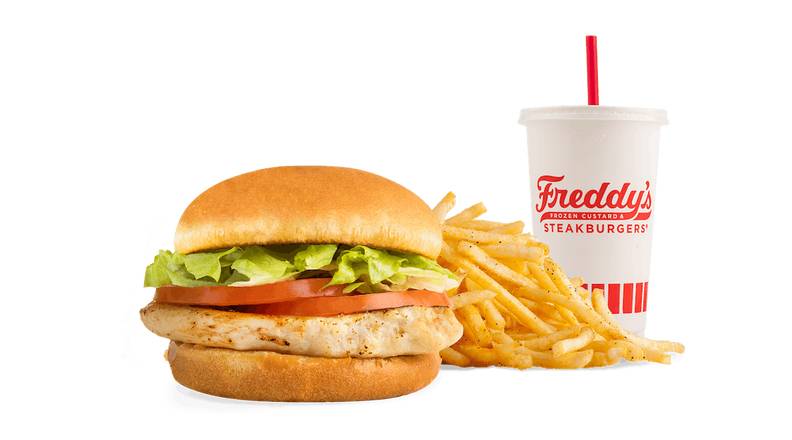 Order #6 Grilled Chicken Sandwich Combo food online from Freddy Frozen Custard & Steakburgers store, North Canton on bringmethat.com