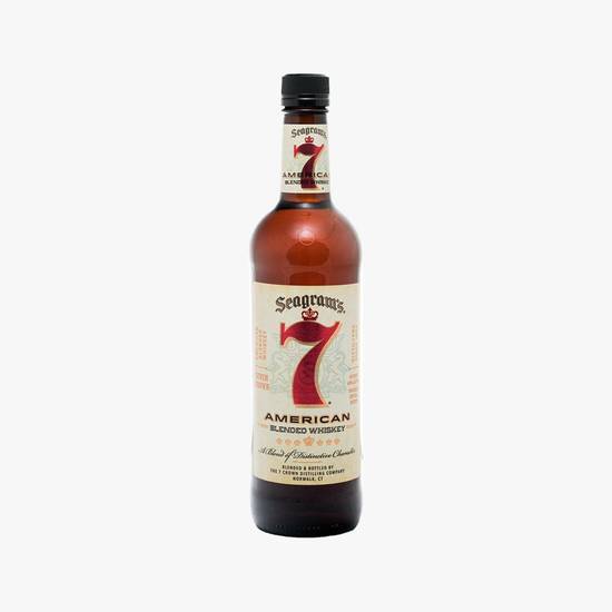 Order Seagram's 7 American, 750mL whiskey (40% ABV) food online from Adobe Wine & Liquors store, Fountain Hills on bringmethat.com