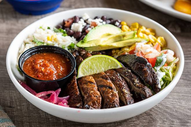 Order Grilled Portobello Border Bowl (Vegetarian) food online from On The Border Mexican Grill store, Paramus on bringmethat.com