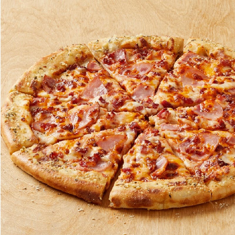Order Bacon Cheddar Ham Pizza - Individual food online from Pizza Inn store, Mesquite on bringmethat.com