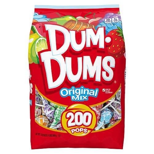 Order Dum Dums Original Halloween Pops, Large Variety Bag 200 Count - 33.9 oz food online from Walgreens store, San Marcos on bringmethat.com