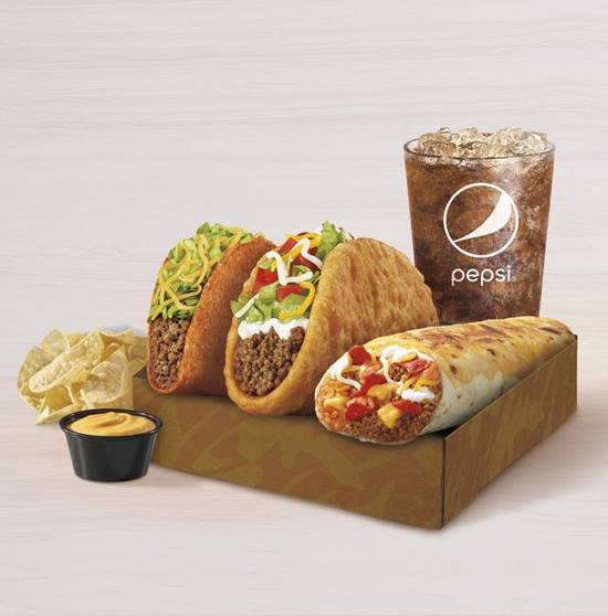 Order Grilled Cheese Burrito Deluxe Box food online from Taco Bell store, Graham on bringmethat.com