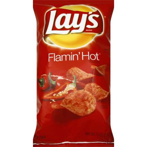 Order Lay's · Flamin Hot Flavored Potato Chips (7.8 oz) food online from Mesa Liquor store, Mesa on bringmethat.com
