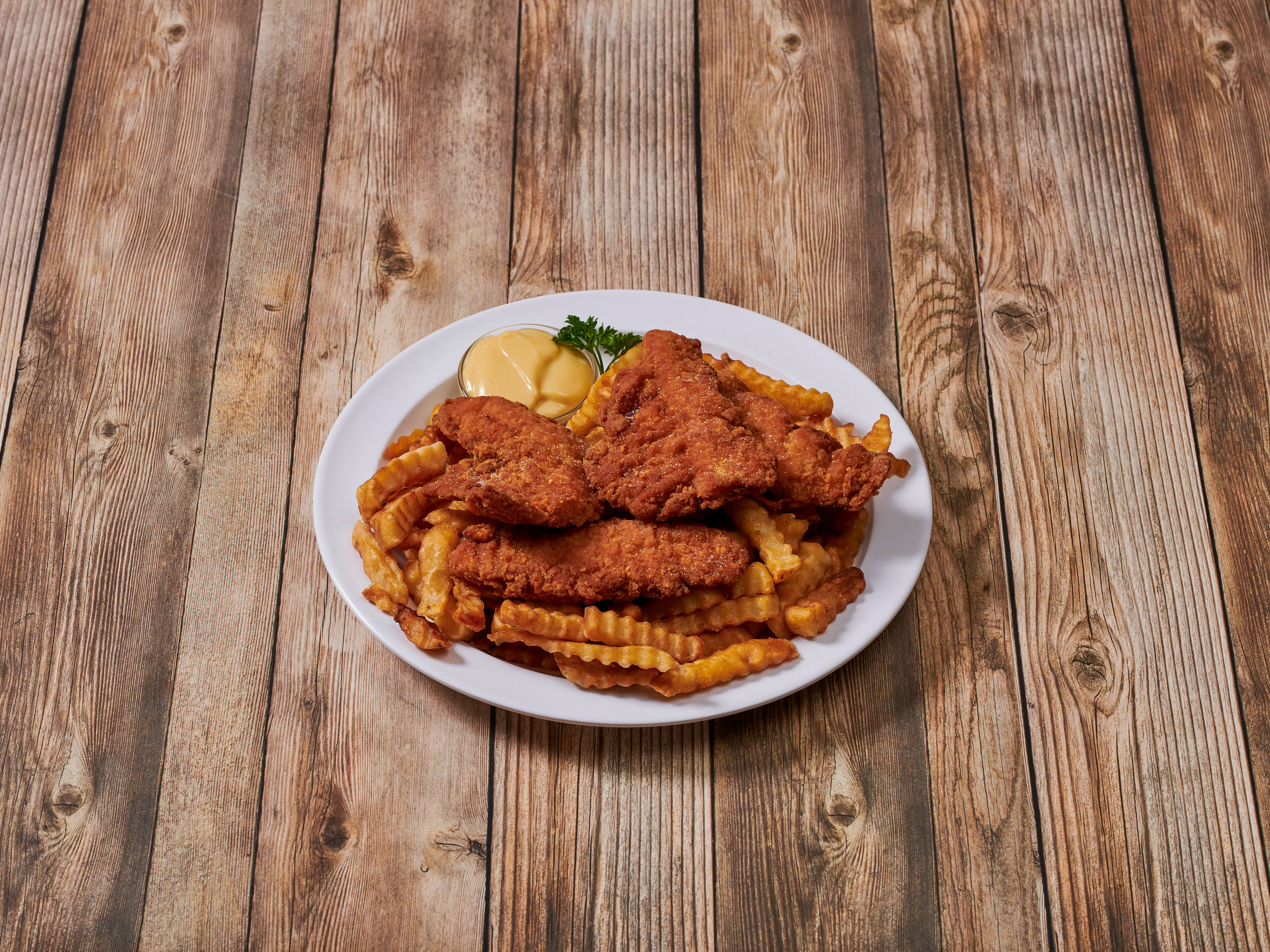 Order Chicken Tenders and Fries food online from Corleone's Old Fashion Tomato Pie & Pizza store, Hamilton on bringmethat.com