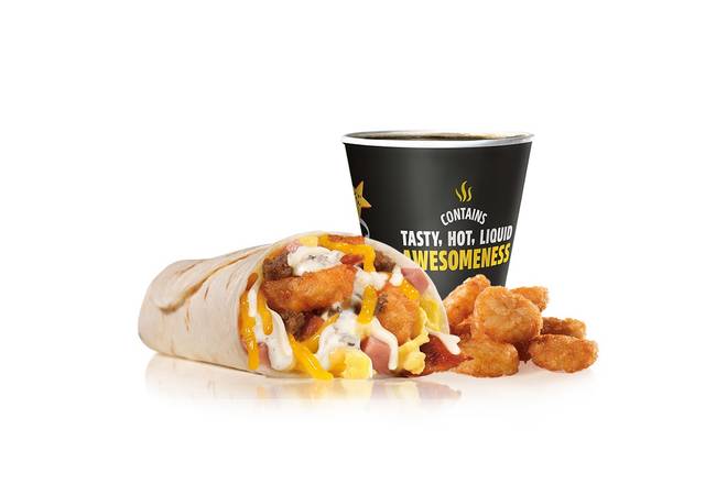 Order Big Country® Breakfast Burrito Combo food online from Carl Jr. store, Canby on bringmethat.com