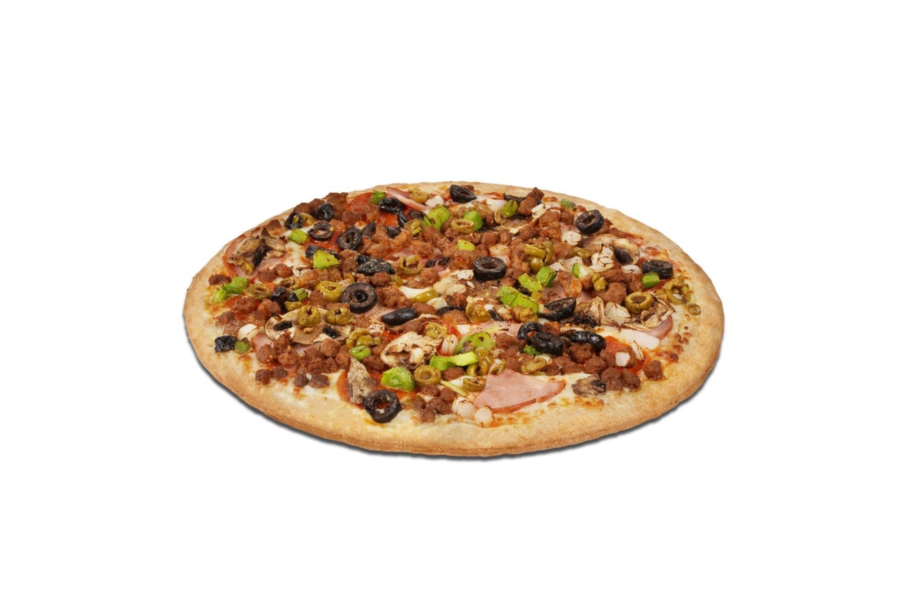 Order Sampler Pizza - Large food online from Gatti's Pizza - S. Western Rd. store, Amarillo on bringmethat.com