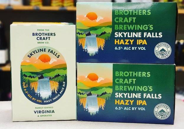 Order Brothers: Skyline Falls Hazy IPA 6-Pack food online from Bottlebox store, Norfolk on bringmethat.com