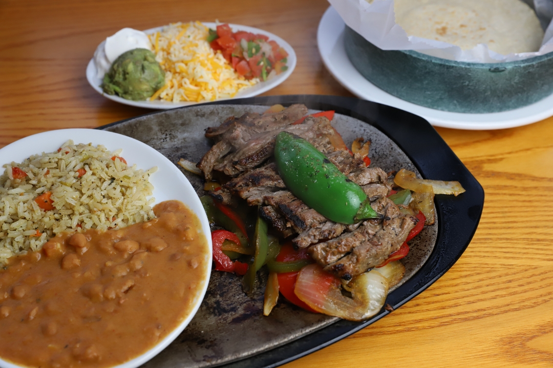 Order Fajita Beef for 2 food online from Roja Mexican Grill store, Omaha on bringmethat.com