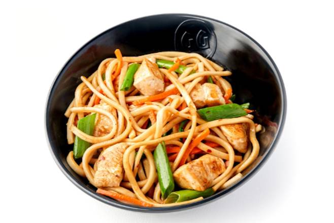 Order Kids Chicken Lo Mein food online from Genghis Grill store, The Woodlands on bringmethat.com
