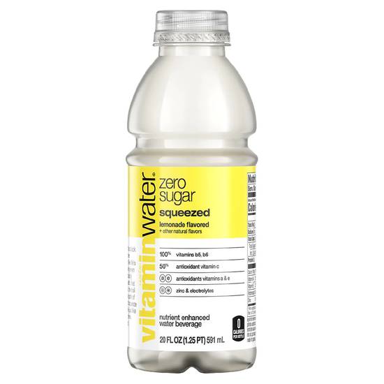 Order Vitamin Water - Zero Squeezed Lemonade Water food online from Pepack Sunoco store, Peapack on bringmethat.com