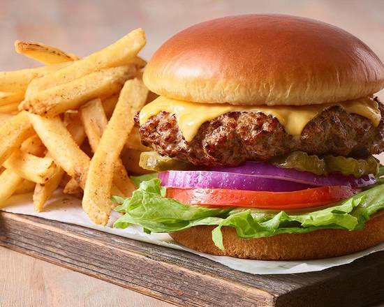 Order Cheese Burger food online from Van Ness Cafe & Gyros store, San Francisco on bringmethat.com