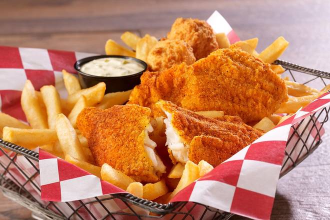 Order 2 Piece Catfish & Fries food online from The Catfish Kitchen store, Edwardsville on bringmethat.com