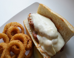 Order Chicken Parm Sandwich food online from Zazzo'S Pizza store, Westmont on bringmethat.com