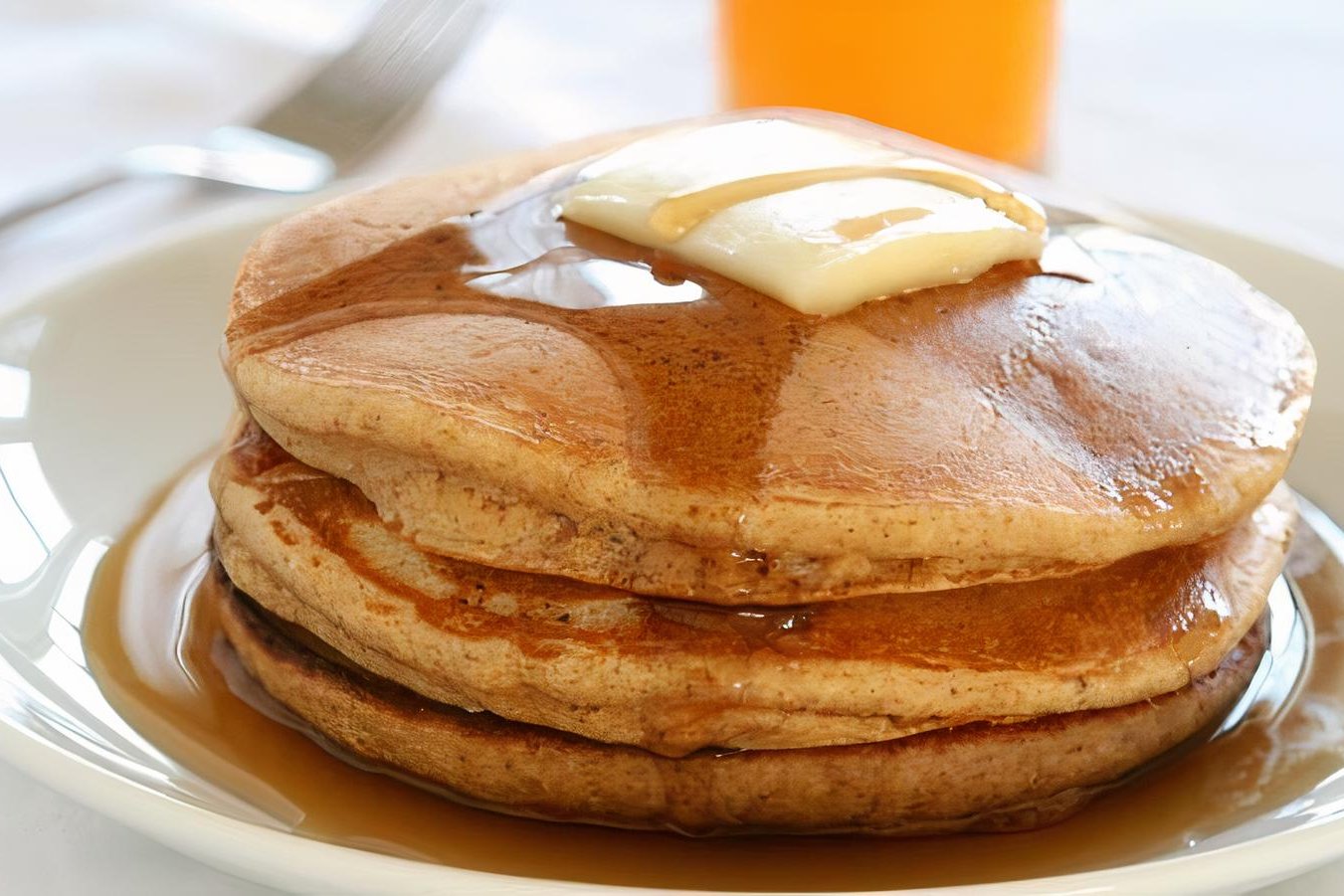 Order Whole Wheat Pancakes (3) food online from Sinbad Cafe & Grill store, Secaucus on bringmethat.com