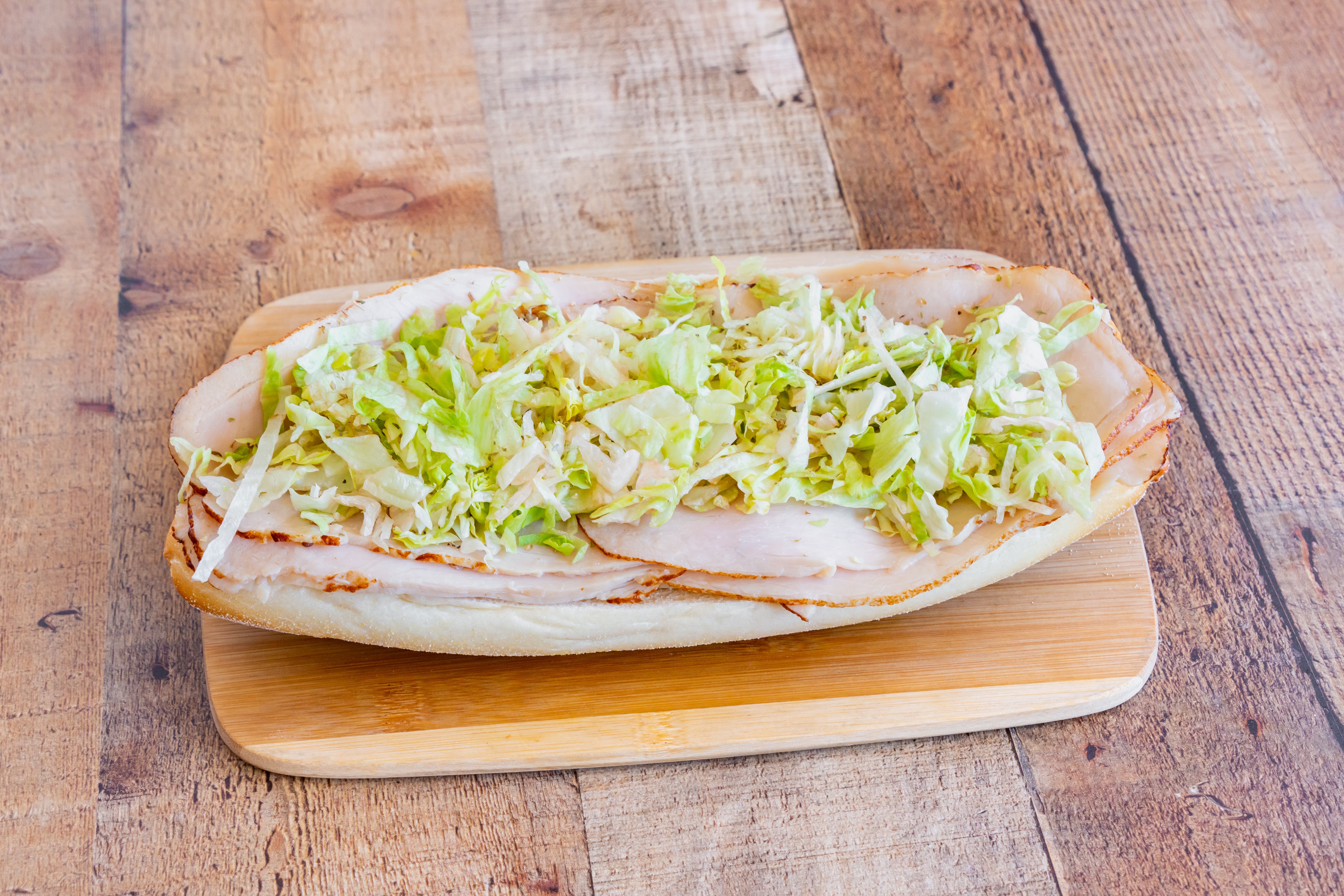 Order Turkey & Cheese Sub - 12" food online from Bravo Pizza store, Pottstown on bringmethat.com