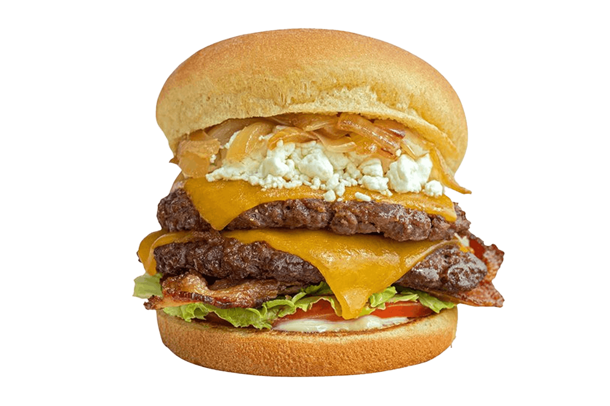 Order G.O.A.T. Cheeseburger food online from Elevation Burger store, Arlington on bringmethat.com