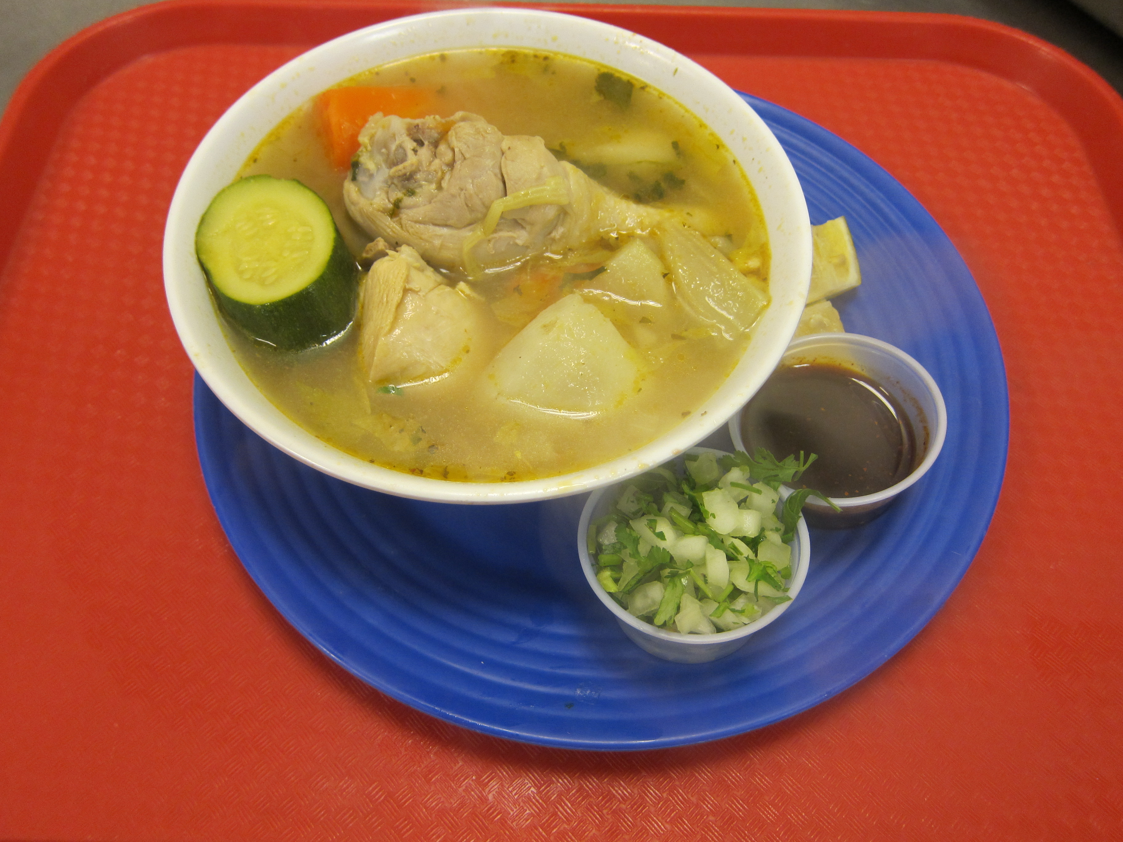 Order Chicken Soup food online from Three Brothers Tacos store, Palo Alto on bringmethat.com