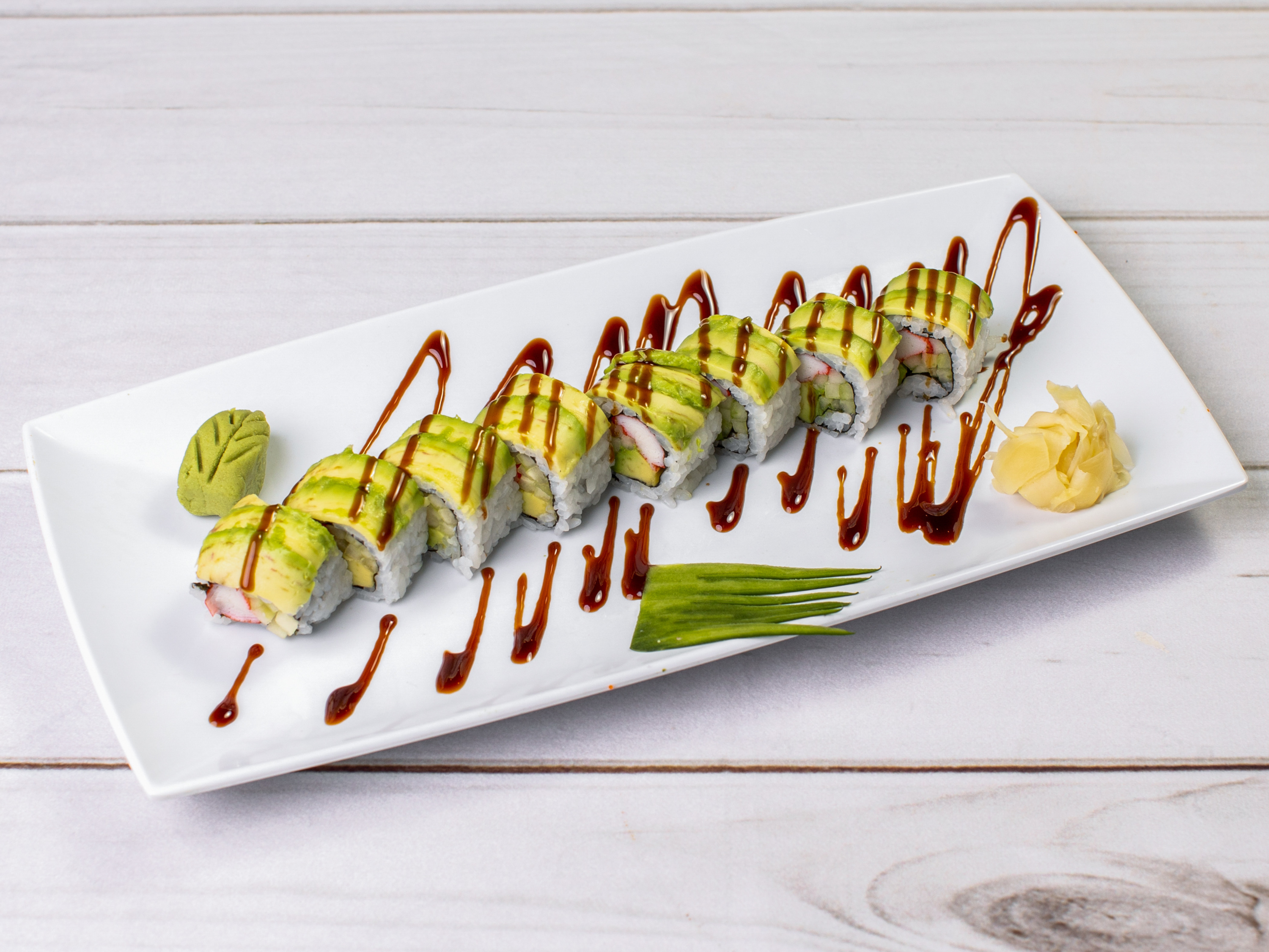 Order Dragon Roll Special food online from Umamisushi store, Matthews on bringmethat.com