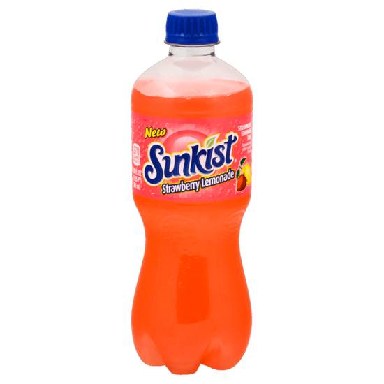 Order Sunkist Strawberry Lemonade Soda 20oz food online from Caseys Carry Out Pizza store, Dubuque on bringmethat.com