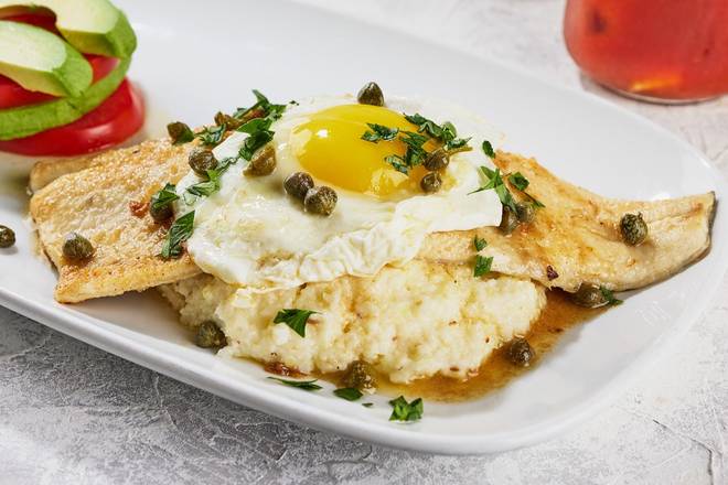 Order Steelhead Trout 'N Grits food online from Another Broken Egg store, West Chester on bringmethat.com