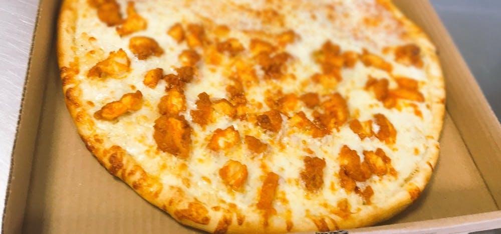 Order Buffalo Chicken Pizza - Small 12'' (8 Slices) food online from Boston Road Pizza store, Springfield on bringmethat.com