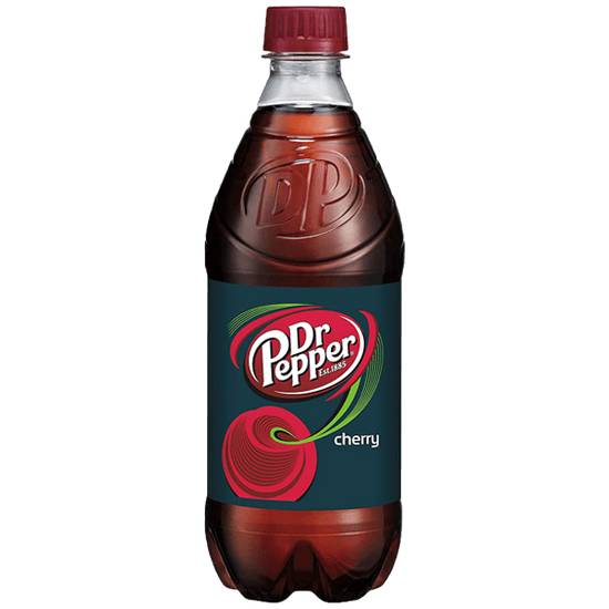 Order Dr Pepper Cherry 20oz food online from Caseys Carry Out Pizza store, Seymour on bringmethat.com