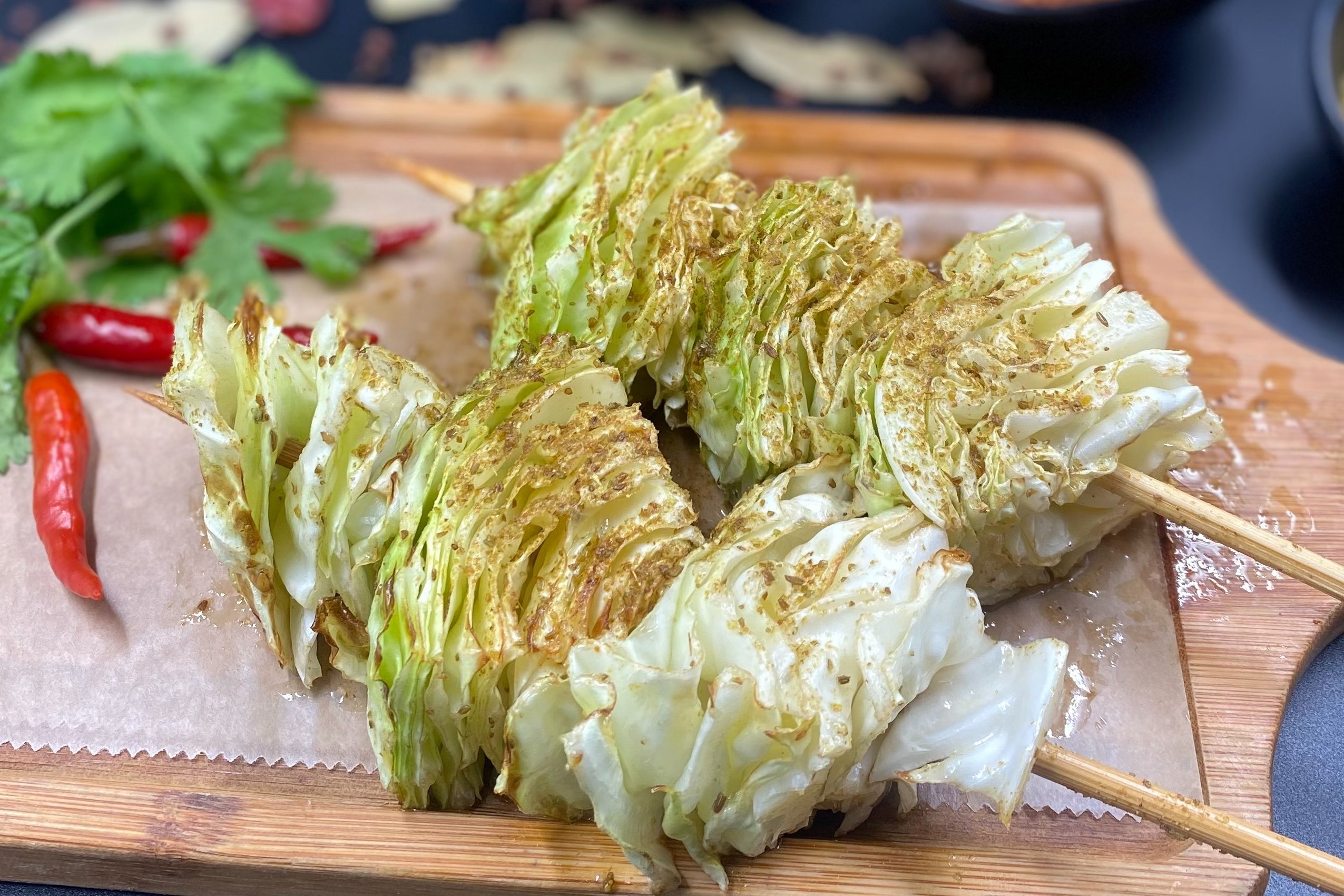 Order Grill Cabbage(3 sk) food online from Wu Er by WOW Barbecue store, Brookline on bringmethat.com