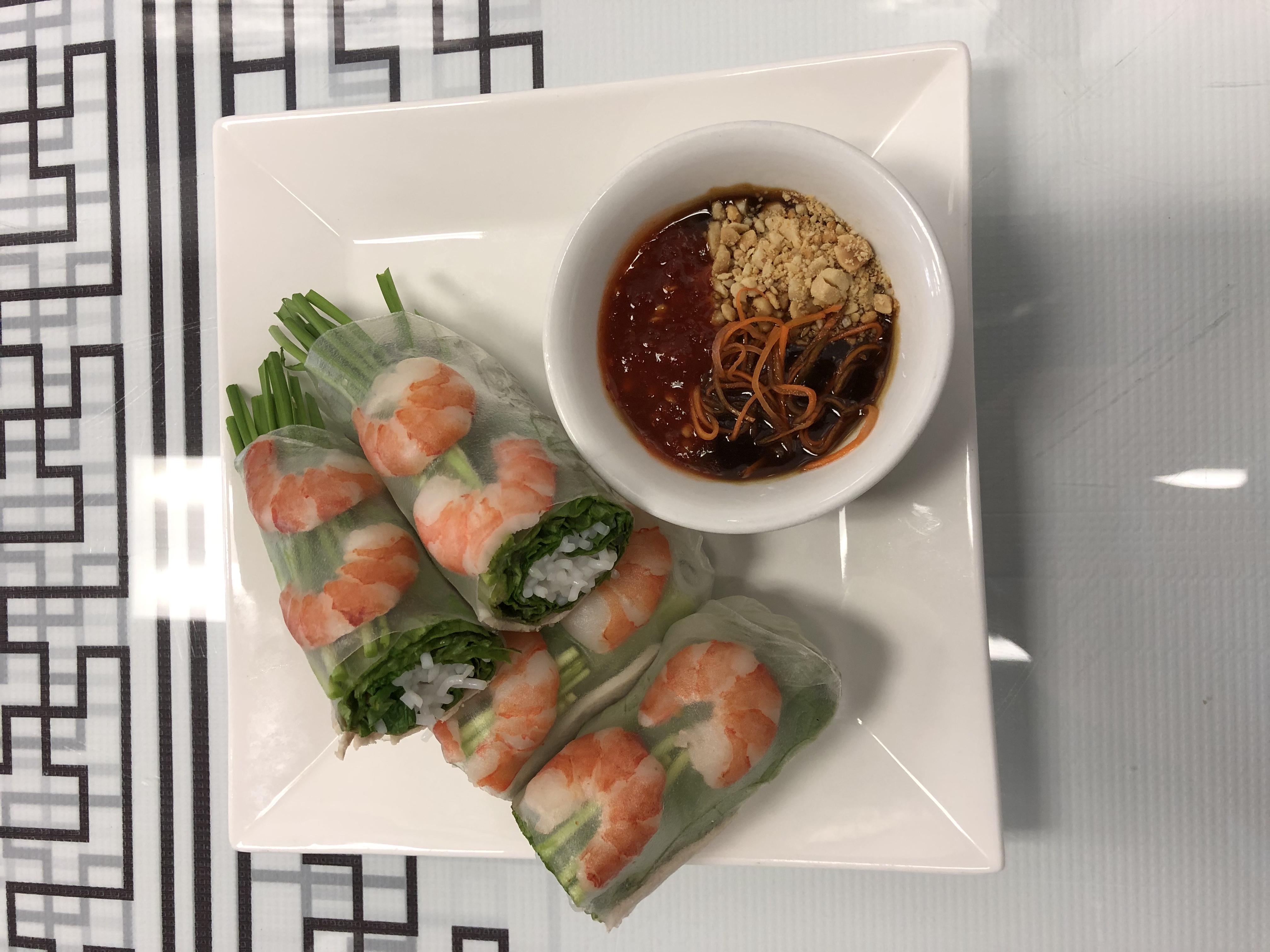Order E02. Goi Cuon- 2 spring rolls food online from Larkin Restaurant store, San Francisco on bringmethat.com
