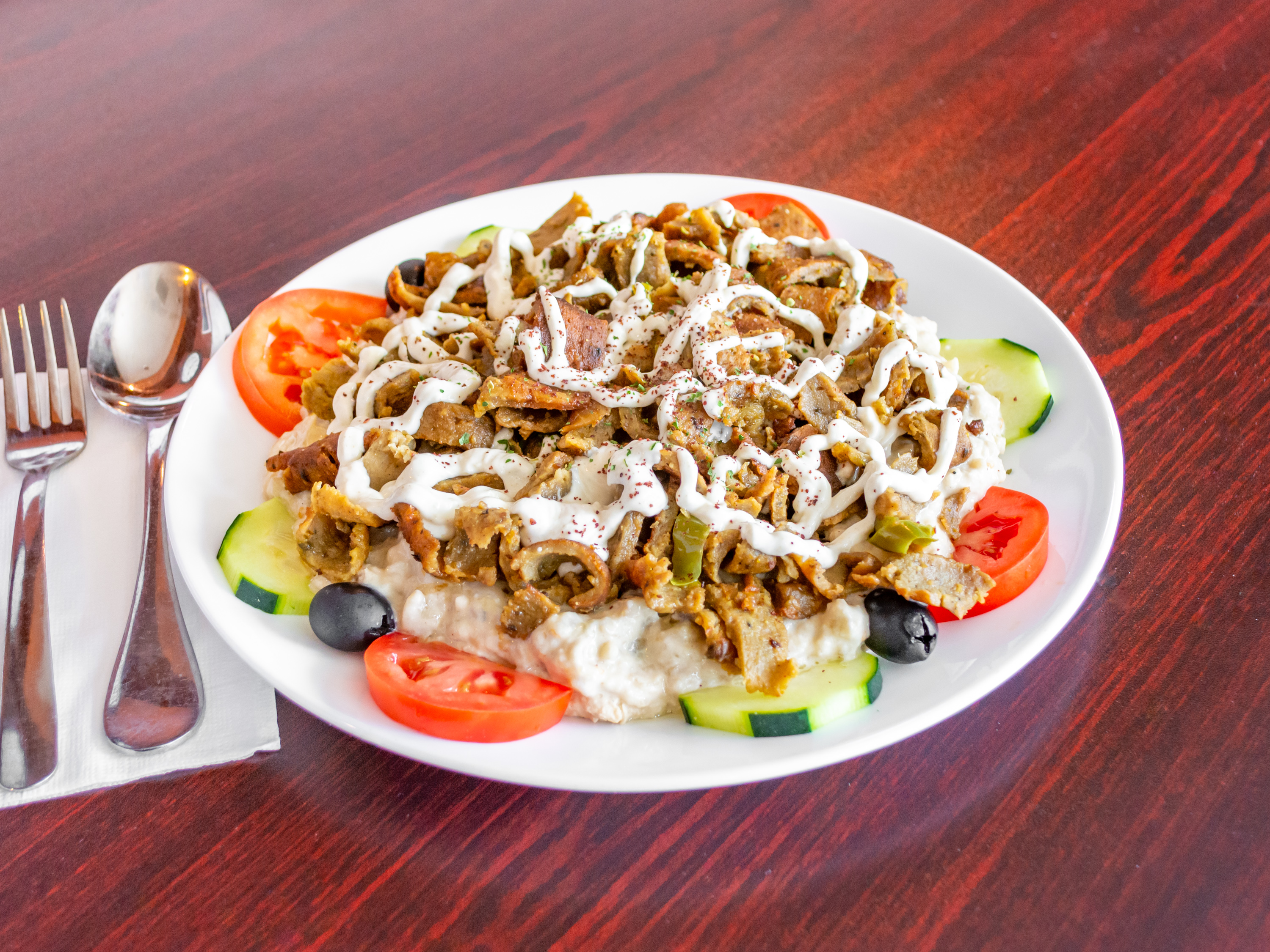 Order Babaganoush Plate food online from Mediterranean Grill store, Bellevue on bringmethat.com