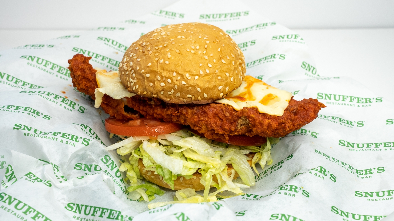 Order Nashville Hot Chicken Sandwich food online from Snuffers store, Plano on bringmethat.com