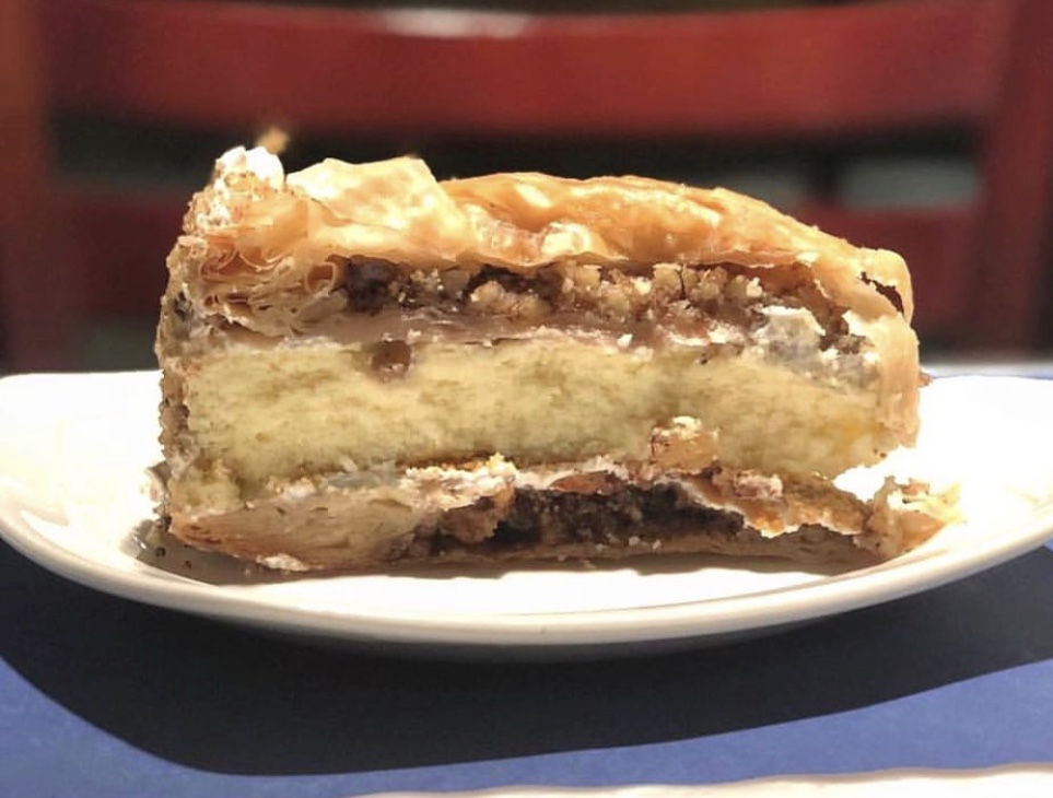 Order Baklava Cheesecake food online from The Greek store, State College on bringmethat.com