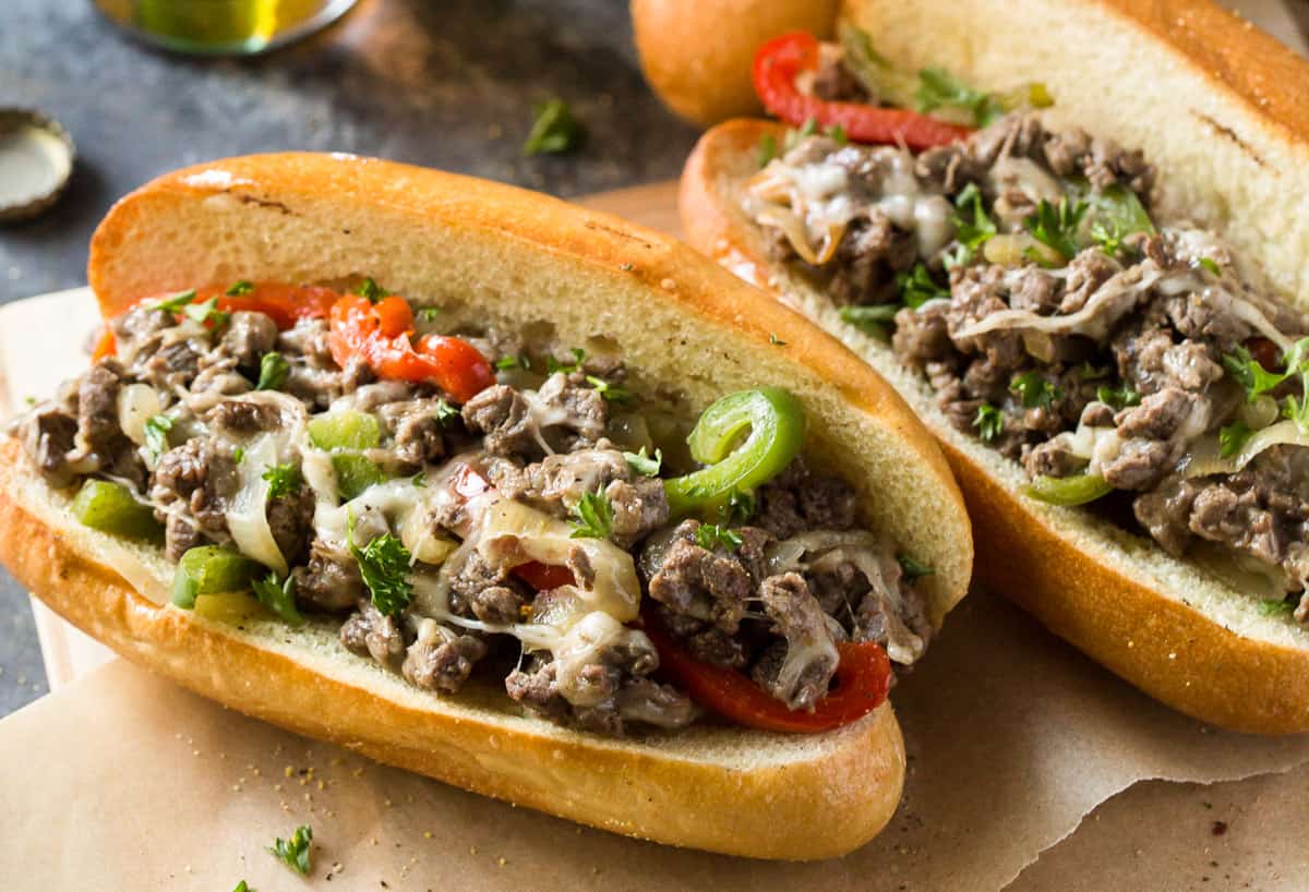 Order Goodfellow (Philly Cheesesteak) food online from Pellegrini Pizza store, Las Vegas on bringmethat.com