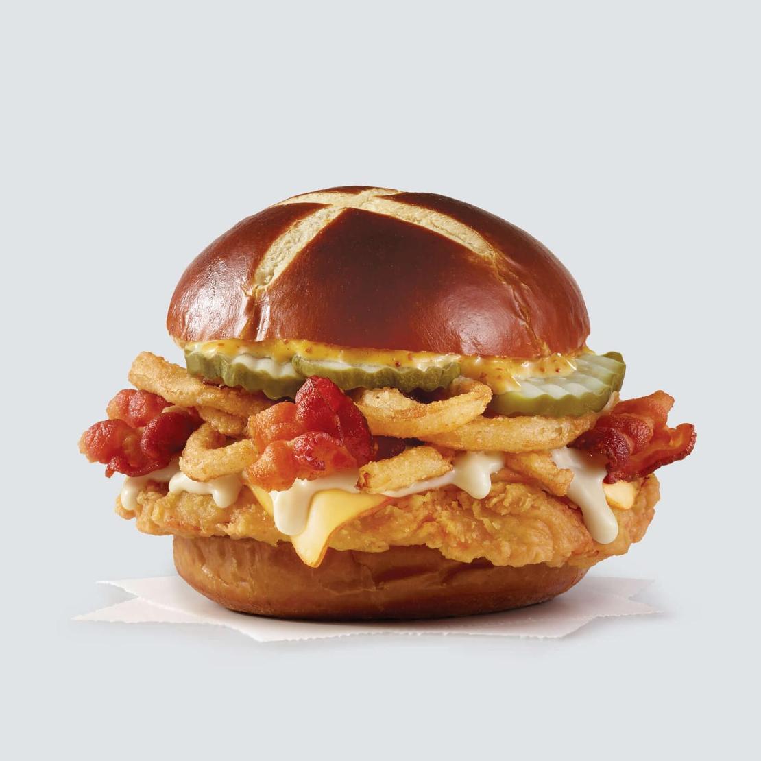 Order Pretzel Bacon Pub Chicken food online from Wendy's store, Hickory on bringmethat.com