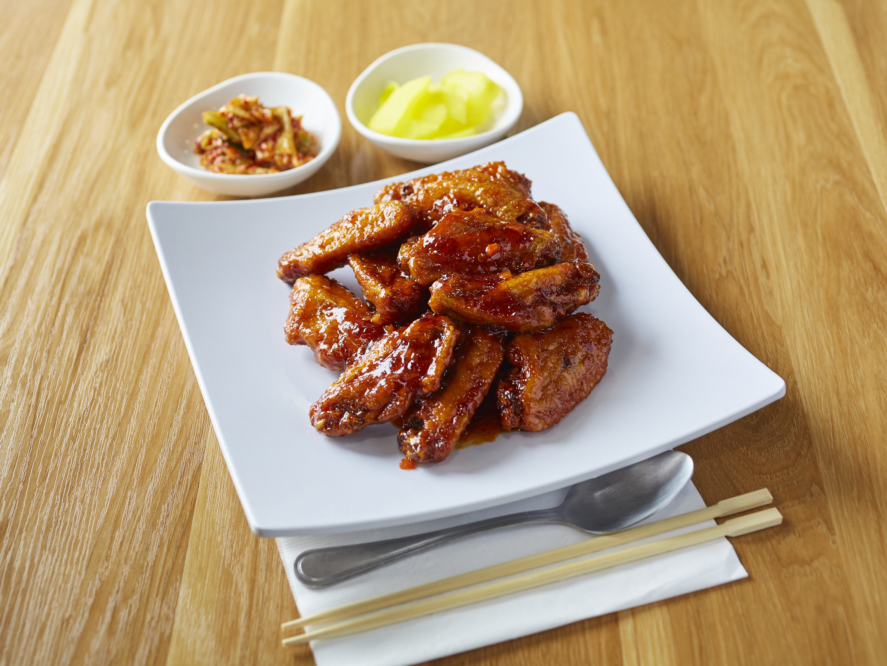 Order D5. Spicy Wings 매운닭날개 food online from Kyodong Noodle store, Gardena on bringmethat.com