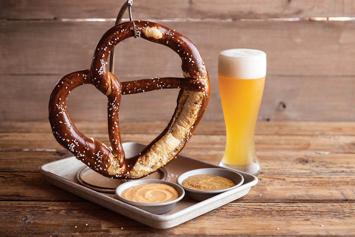 Order German Pretzel food online from World Of Beer store, Louisville on bringmethat.com