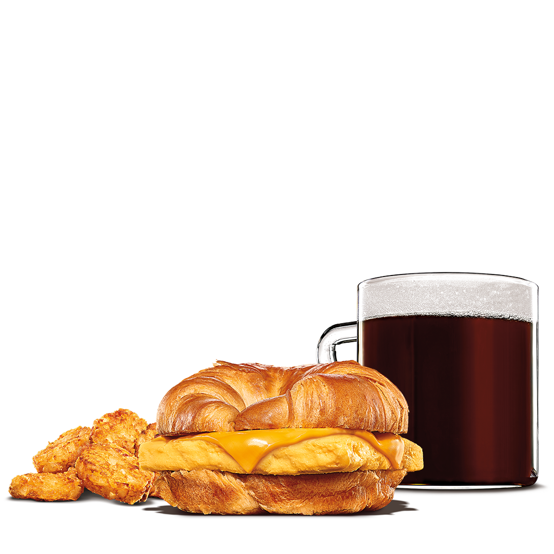 Order Egg & Cheese Croissan'wich Meal food online from Burger King store, Tannersville on bringmethat.com