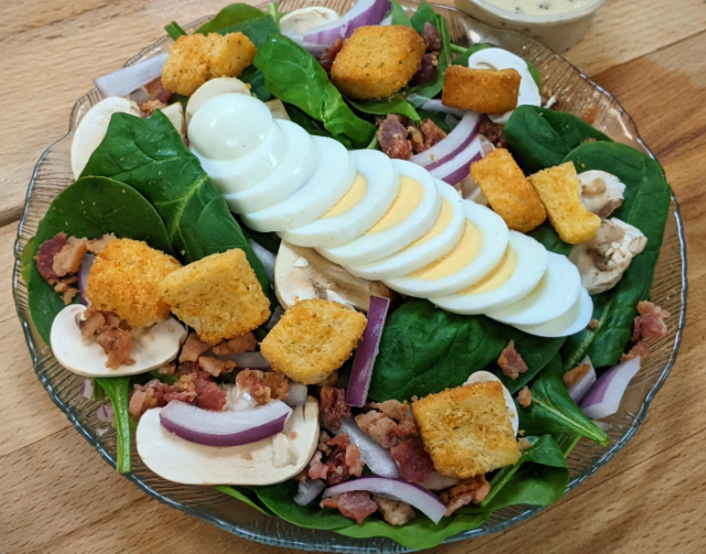 Order Spinach Salad food online from Ciro's Pizza Cafe store, Folsom on bringmethat.com