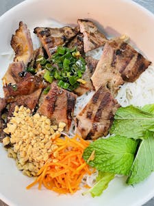 Order 3. Charbroiled Beef on Vermicelli (or Rice) food online from Lido Restaurant store, Oklahoma City on bringmethat.com