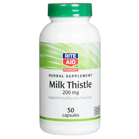 Order Rite Aid Milk Thistle Capsules 200mg (50 ct) food online from Rite Aid store, Palm Desert on bringmethat.com