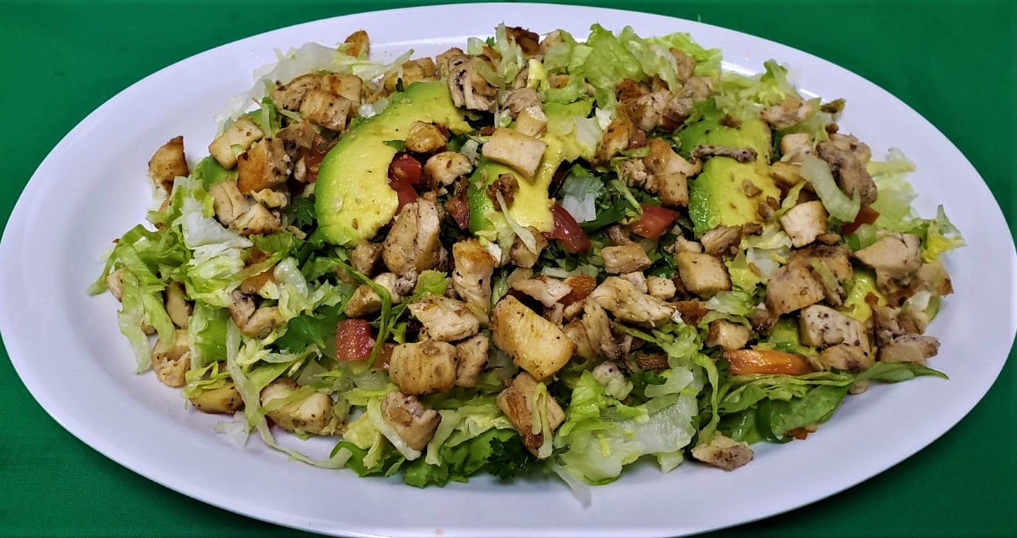 Order Chicken Salad food online from 3 Aguilas Taqueria store, Denton on bringmethat.com