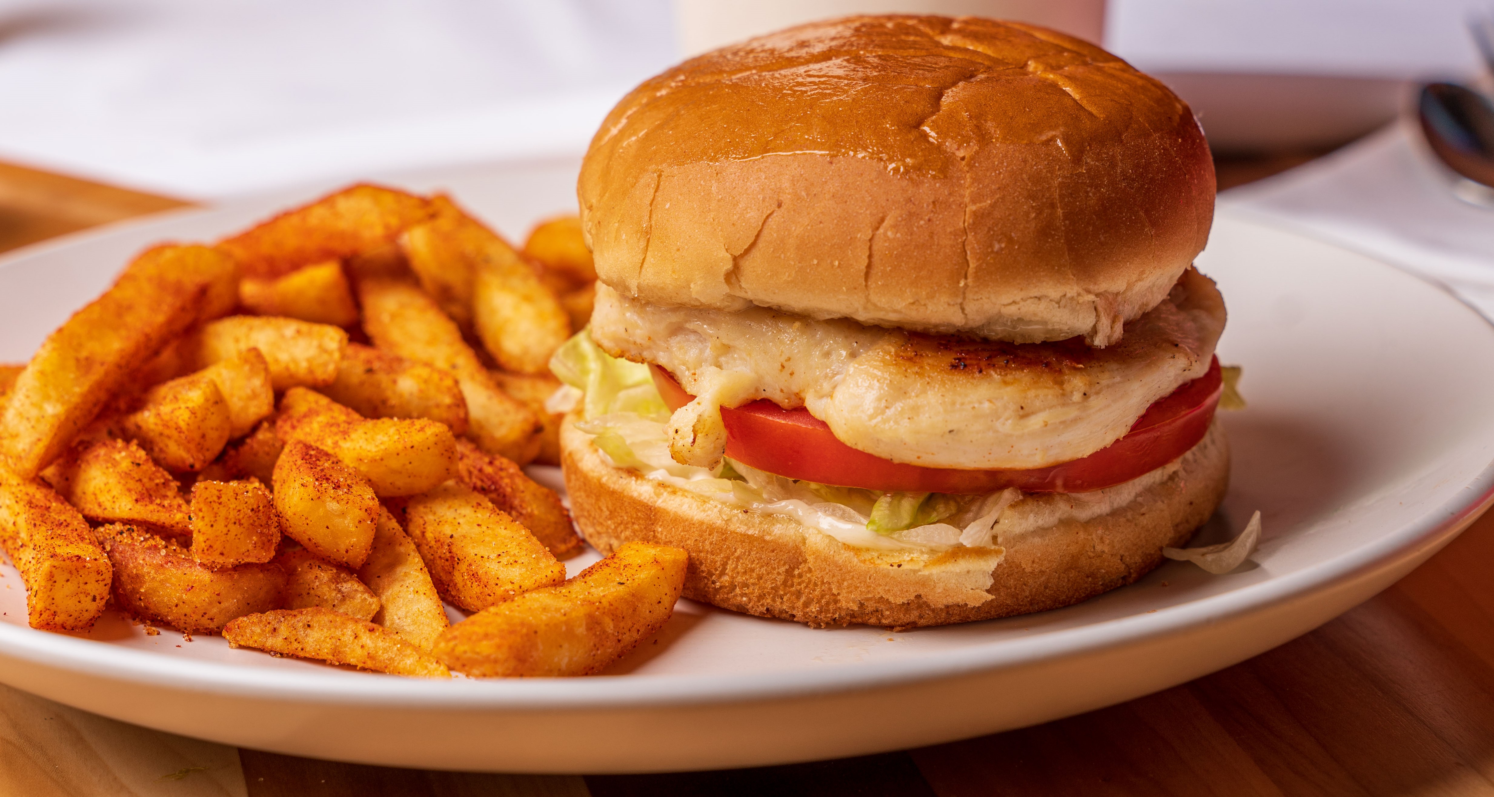 Order 5. Grilled Chicken Sandwich Combo food online from Wimpy Hamburgers store, Lemoore on bringmethat.com