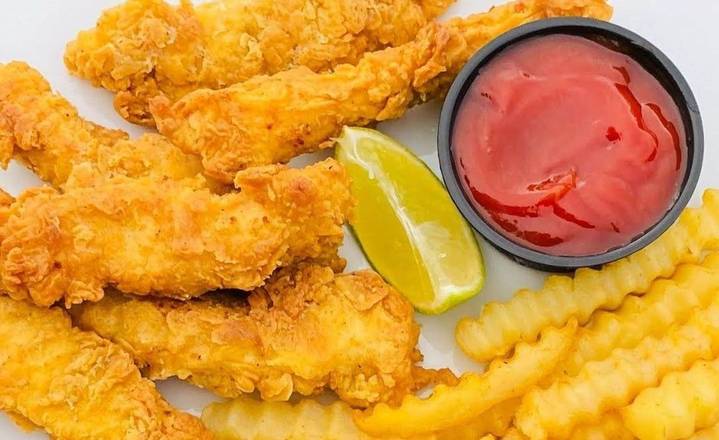 Order Chicken Tenders with Side Choice food online from Mofongos store, Wilmington on bringmethat.com