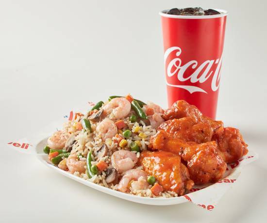 Order Fried Rice Combo (5 pcs Wings and Drink) food online from American Deli store, Sylacauga on bringmethat.com