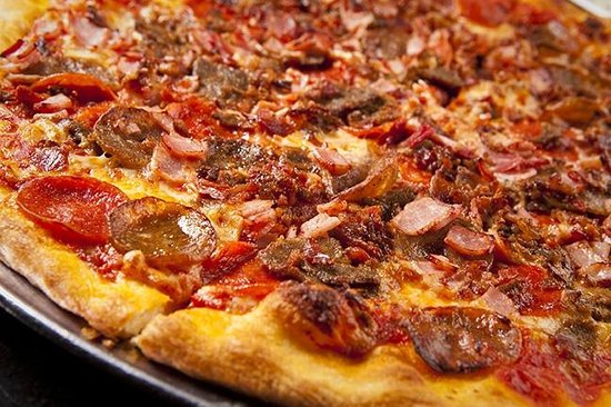 Order 64. Meat Lover Pizza food online from Sal's NY Pizza store, Newport News on bringmethat.com