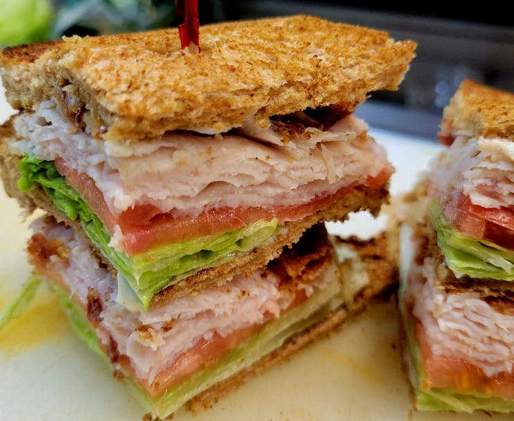 Order Ham Club Sandwich - Sandwich food online from Buffalo House store, Philadelphia on bringmethat.com