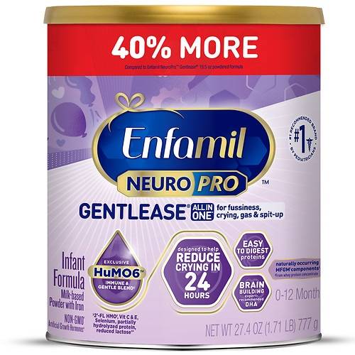 Order Enfamil Neuropro Gentlease Baby Formula Powder Can - 27.4 oz food online from Walgreens store, Lafayette on bringmethat.com