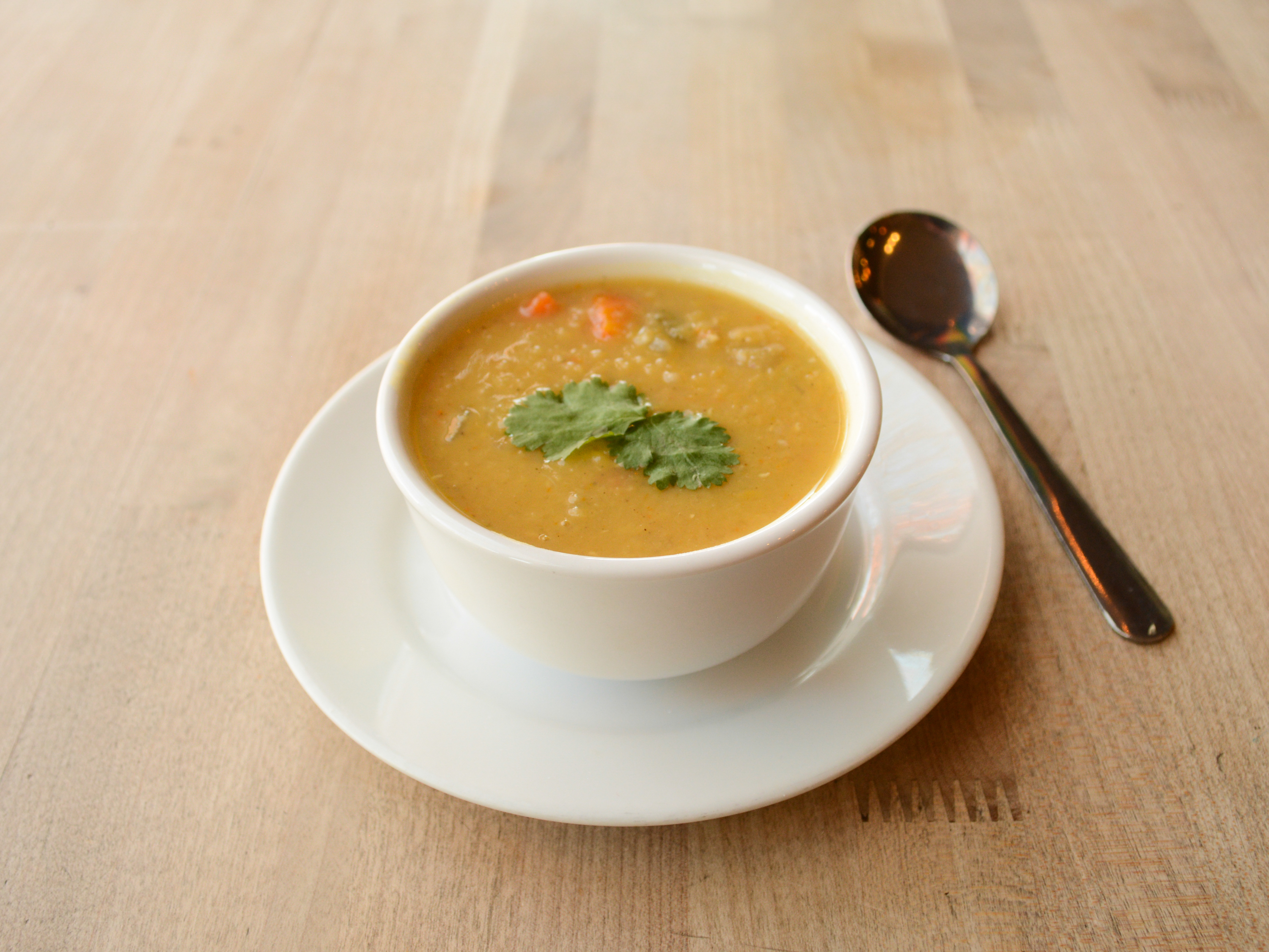 Order Egyptian Red Lentil Soup food online from Chaco Canyon Bakery Cafe store, Seattle on bringmethat.com