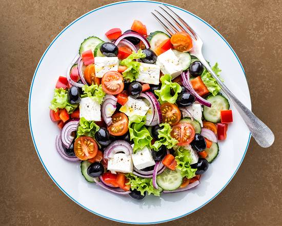 Order The Greek Salad food online from Pita Pan store, Dalton on bringmethat.com