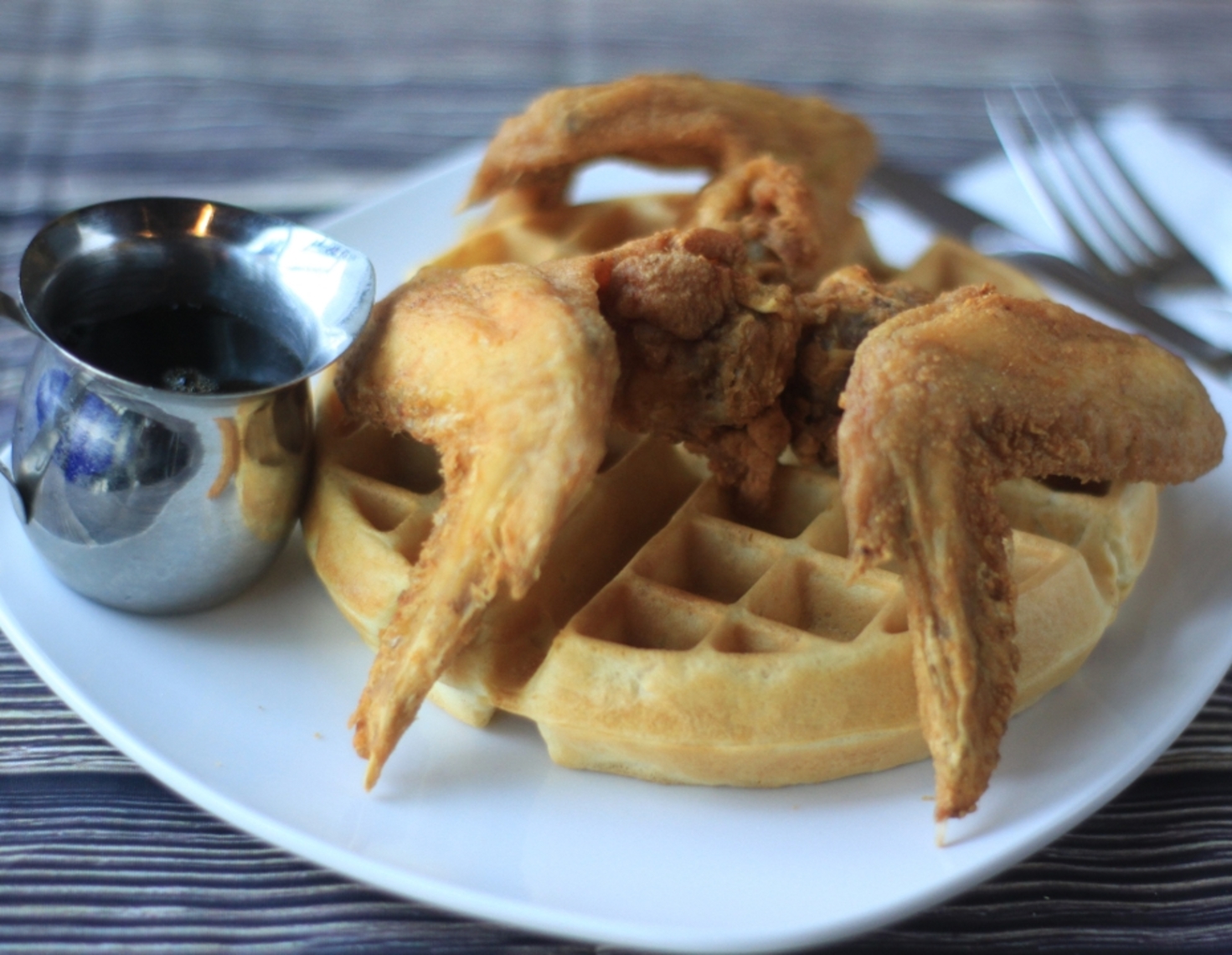 Order Chicken & Waffles food online from Neil St Blues store, Champaign on bringmethat.com