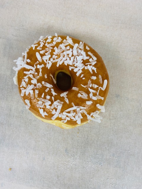 Order Coconut Round Donut food online from Highland Donuts store, Bakersfield on bringmethat.com